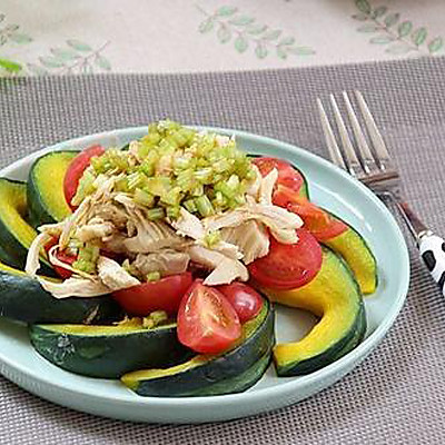 南瓜鸡肉沙拉-晚餐