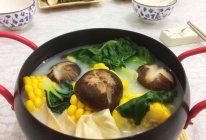 椰汁蔬菜火锅#竹木火锅，文艺腹兴#的做法
