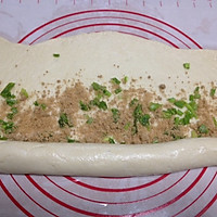 芝士香葱肉松吐司-松下面包机食谱的做法图解11