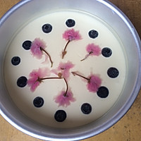 镜面樱花蓝莓渐变芝士蛋糕的做法图解24