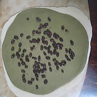 抹茶蜜豆双色吐司的做法图解12