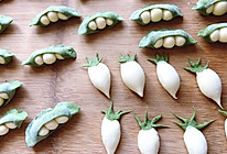 豌豆造型菠菜馒头的做法