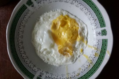 不用锅的40秒煎蛋