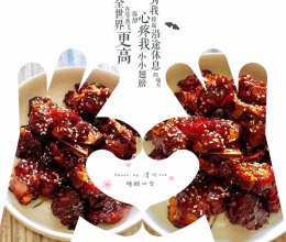 #我们约饭吧#不加一滴油的糖醋排骨的做法