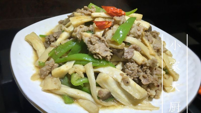 杏鲍菇炒肉末