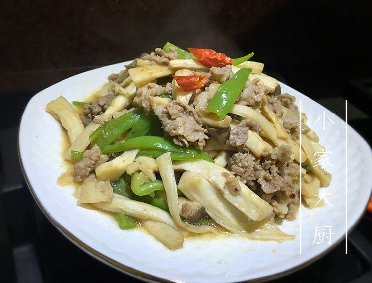 杏鲍菇炒肉末的做法