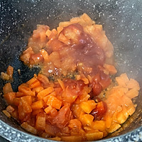 意大利茄汁杂蔬小扁豆汤面包碗的做法图解1