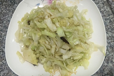 炝炒包菜丝