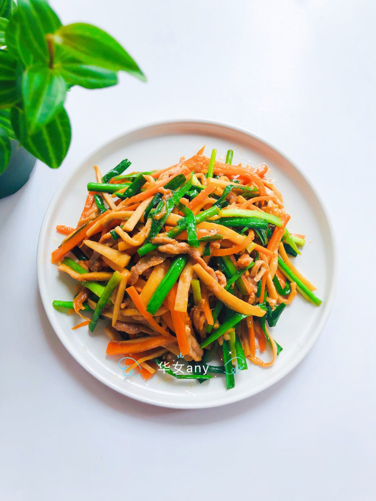 丰富餐桌味/杏鲍菇肉丝家常菜的做法