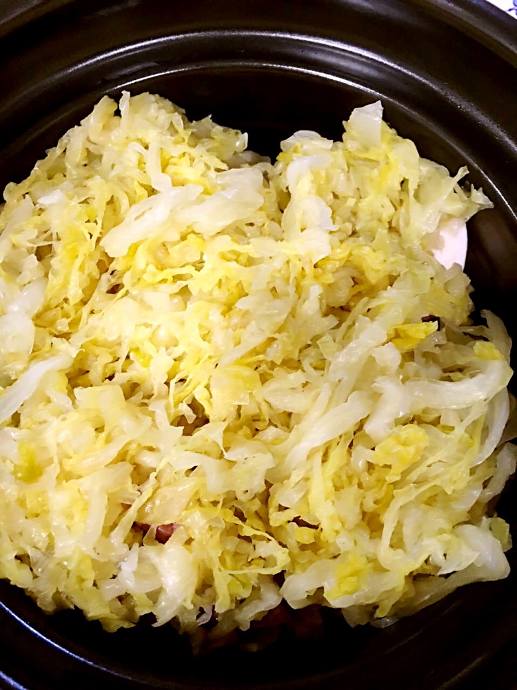 酸菜炖豆腐的做法图解3