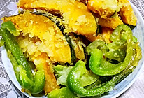 炸蔬菜条（南瓜、青椒）的做法
