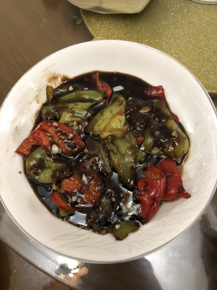 糖醋虎皮青椒的做法