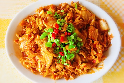 下饭菜「辣白菜炒肉」