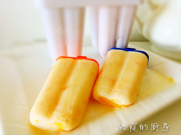 芒果牛奶冰棍的做法