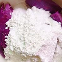 #白色情人节限定美味#软糯紫薯饼的做法图解3