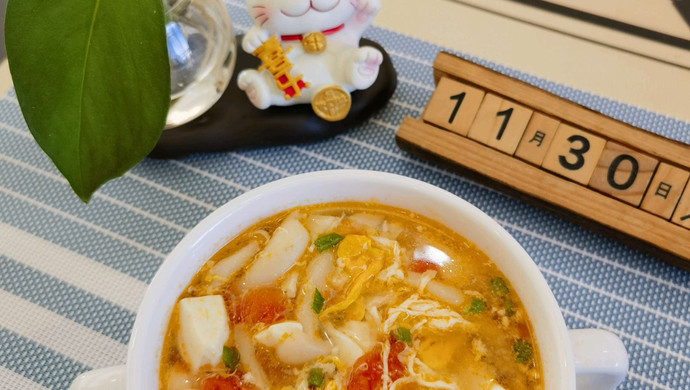 番茄菌菇豆腐甩脂汤