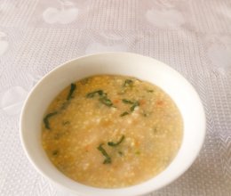 小米排骨鲜蔬粥的做法