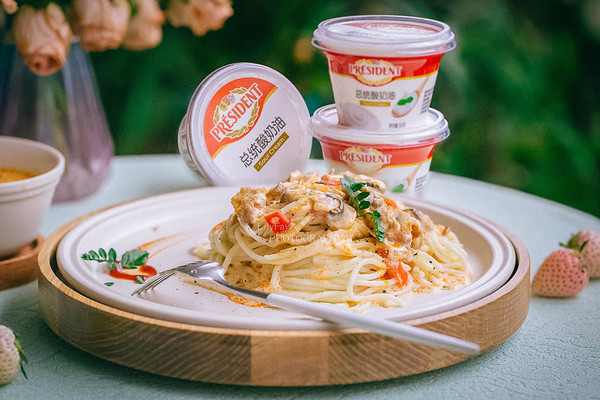 有灵魂的酸奶油浓汤意粉