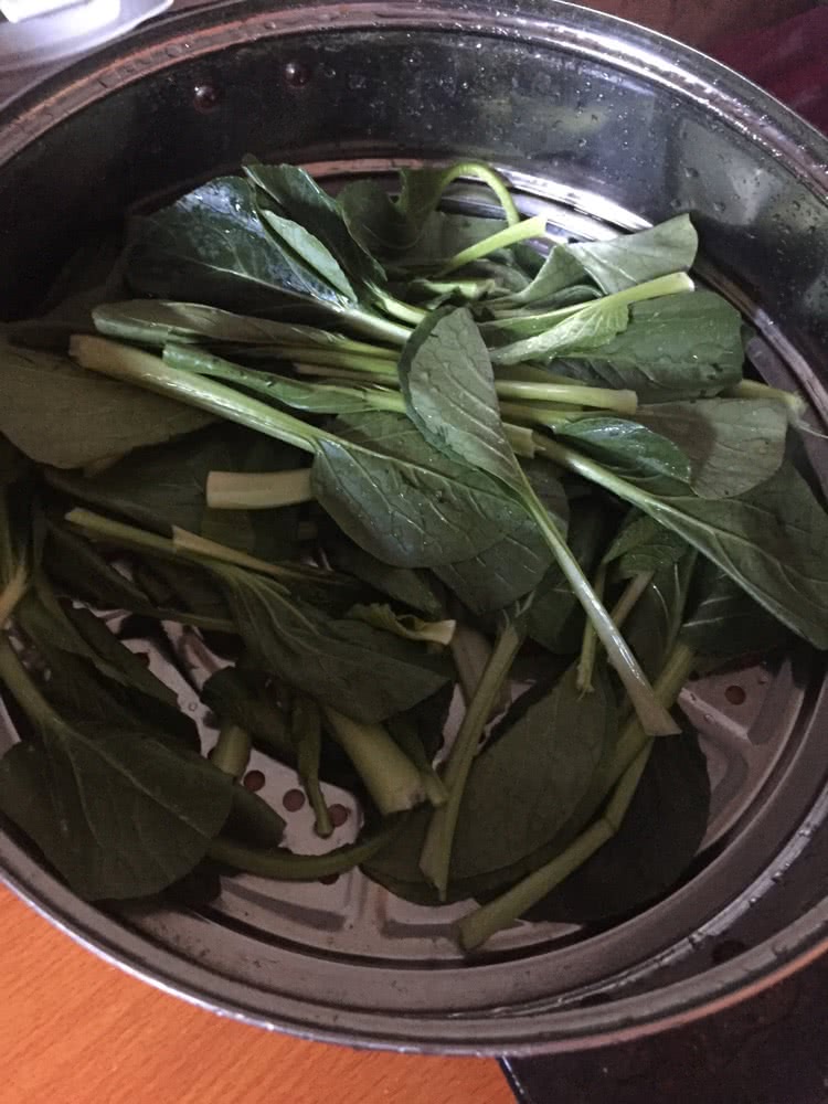 小白菜（懒人汤 的做法图解1