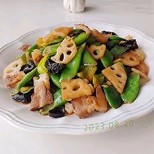 脆藕木耳扁豆肉