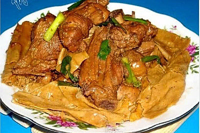 腐竹焖鸭腿