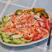 #忽而夏至 清凉一夏#蟹肉棒蔬菜沙拉