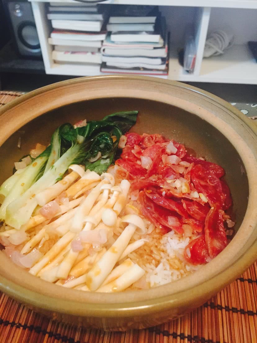 广式腊味煲仔饭（简易版）的做法图解5