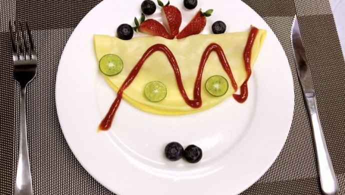 香蕉薄煎饼