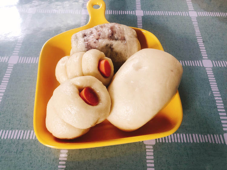 红豆馒头的做法