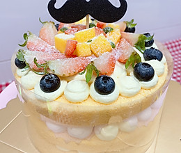 水果裸蛋糕小清新蛋糕生日蛋糕低糖蛋糕的做法