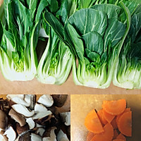 太太乐鲍汁蚝油青菜趴香菇的做法图解2