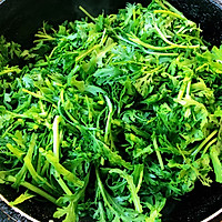 #刘畊宏女孩减脂饮食#蒜蓉茼蒿炒磷虾的做法图解5