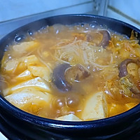 #暖冬酱在手，嗨吃部队锅#韩式辣白菜豆腐汤的做法图解11