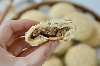 植物油版牛肉酥饼