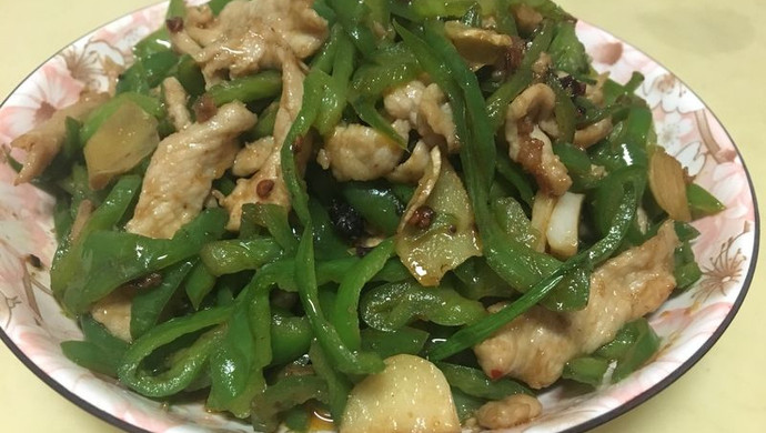 老干妈青椒肉丝