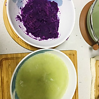 抹茶紫薯糯米糍的做法图解4