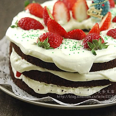 草莓巧克力雪景蛋糕