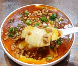 鸡蛋与豆腐的碰撞，史上最好吃的豆腐家常菜做法—肉末鸡蛋蒸豆腐的做法