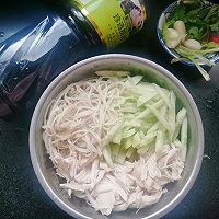 #珍选捞汁 健康轻食季#捞汁金针菇鸡肉丝的做法图解6