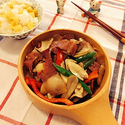 松茸炒火腿
