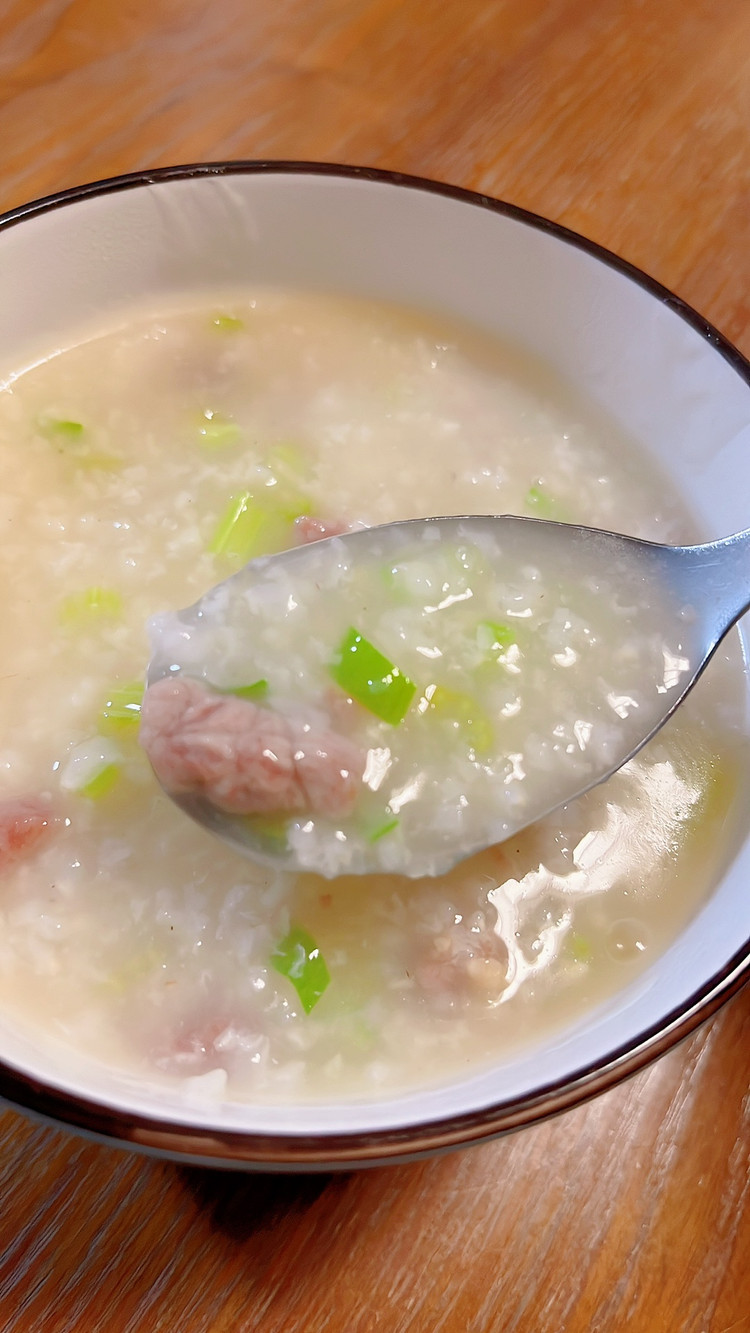 暖心暖胃牛肉粥的做法