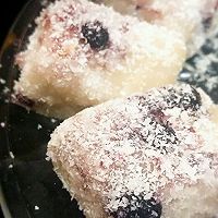 瑞雪兆丰年～蓝莓椰蓉糯米糕的做法图解4