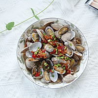 #入秋滋补正当时# 微辣鲜香的蒜蓉蒸花蛤的做法图解8