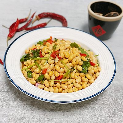 凉拌黄豆