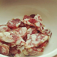 灰灰的娃娃菜蒸香肠的做法图解2