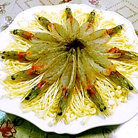 蒜蓉海虾蒸金针菇的做法图解8