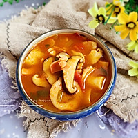 #快手又营养，我家的冬日必备菜品#冬日暖阳的蘑菇汤的做法图解9
