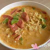 【Linly美食屋】网红牛奶辛拉面汤的做法图解8