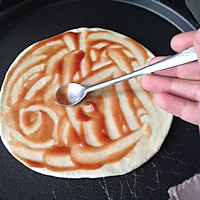 电饼档版披萨#百吉福芝士力量#的做法图解4