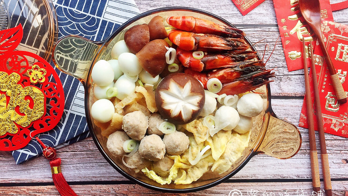 五福临门  全家福什锦砂锅